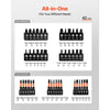 VEVOR 80-Piece Premium Magnetic Impact Nut Driver Set, Metric & SAE Sizes, with Socket Adapters, Bit Holder, Wing Nut Driver, Universal Sockets, Quick Release Extension, Power Bits, Storage Box