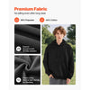 VEVOR Women Pullover Hoodie, Large Size, Fleece Long Sleeve Comfy Casual Basic Pullover Hooded Sweatshirt, Warm & Skin-friendly, Practical & Trendy, Black Hoodie with Large Pocket for Fall & Winter