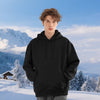 VEVOR Men Pullover Hoodie, 3X-Large Size, Fleece Long Sleeve Comfy Casual Basic Pullover Hooded Sweatshirt, Warm & Skin-friendly, Practical & Trendy, Black Hoodie with Large Pocket for Fall & Winter