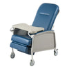 VEVOR 3-Position Geri Reclining Chair 500LBS Capacity Geri Chair Recliner, Comfortable Medical Recliner Chairs with 4 Wheels, Soft Padded Seat & Tray Table for Hospitals, Clinics, Geriatric Home Care