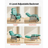 VEVOR 4-Position Geri Reclining Chair 500LBS Capacity Geri Chair Recliner, 4-Wheel Medical Recliner Chairs with Trendelenburg, Soft Padded Seat & Trays for Hospitals, Clinics, Geriatric Home Care