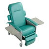 VEVOR 4-Position Geri Reclining Chair 500LBS Capacity Geri Chair Recliner, 4-Wheel Medical Recliner Chairs with Trendelenburg, Soft Padded Seat & Trays for Hospitals, Clinics, Geriatric Home Care