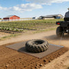 VEVOR Drag Harrow, 5 x 3 ft, High-Efficiency Chain Harrow Rake, ATVs UTVs Tractors Attachments, Durable Galvanized Steel Mesh Drag Mat with Towing Chain, for Gravel Driveway Ruts Farm Field Leveling