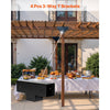 VEVOR Pergola Kit 4-Pack, T-Shaped 4x4 (Actual 3.5x3.5 Inch), 3-Way Pergola Brackets DIY Woodworking Gazebo Bracket Kit with Screws for 3.5x3.5 Inch Wood Beams in Actual Size for Outdoor Party Banquet