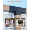 VEVOR Pergola Kit 4-Pack, T-Shaped 4x4 (Actual 3.5x3.5 Inch), 3-Way Pergola Brackets DIY Woodworking Gazebo Bracket Kit with Screws for 3.5x3.5 Inch Wood Beams in Actual Size for Outdoor Party Banquet