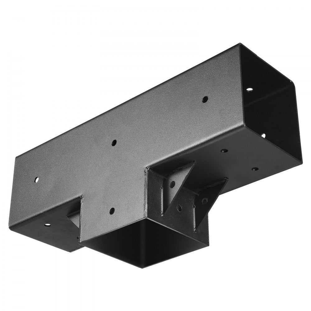 VEVOR Pergola Kit 4-Pack, T-Shaped 4x4 (Actual 3.5x3.5 Inch), 3-Way Pergola Brackets DIY Woodworking Gazebo Bracket Kit with Screws for 3.5x3.5 Inch Wood Beams in Actual Size for Outdoor Party Banquet