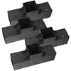 VEVOR Pergola Kit 4-Pack, T-Shaped 4x4 (Actual 3.5x3.5 Inch), 3-Way Pergola Brackets DIY Woodworking Gazebo Bracket Kit with Screws for 3.5x3.5 Inch Wood Beams in Actual Size for Outdoor Party Banquet