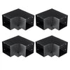 VEVOR Pergola Bracket Kit 6''x6''(Inner Size 5.6x5.6), 4pcs 3-Way Heavy Duty Corner Bracket Woodworks DIY Post Base Kit, Easy Installation Wooden Beams for Gazebos, Patio Pergolas, Log Cabin Outdoor