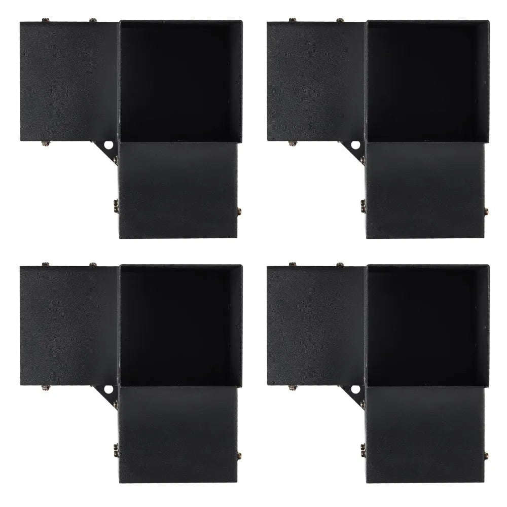 VEVOR Pergola Bracket Kit 6''x6''(Inner Size 5.6x5.6), 4pcs 3-Way Heavy Duty Corner Bracket Woodworks DIY Post Base Kit, Easy Installation Wooden Beams for Gazebos, Patio Pergolas, Log Cabin Outdoor