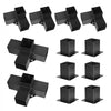 VEVOR Pergola Kit, 4x4 Inch Pergola Brackets for 3.5x3.5 Inch Wood Beams in Actual Dimension, 3-Way (4 Pcs) and 4-Way (2 Pcs) Gazebo Brackets with 6 Post Bases, for Outdoor Pergolas, Gazebos, Sheds