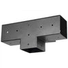 VEVOR Pergola Kit, 4x4 Inch 4-Way Slanted Bracket for 3.5x3.5 Inch Wood Beams in Actual Size, Carbon Steel Pergola Bracket with Post Base and Wall Mount Base, for Outdoor Pergolas, Gazebos, Sheds