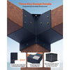 VEVOR Pergola Bracket Kit, 6x6 Inch (Inner Size 5.5x5.5), 4 Pcs 3-Way Heavy Duty Corner Bracket Woodworks DIY Post Base Kit, Easy Installation Wooden Beams for Gazebos, Patio Pergolas, Log Cabin
