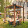 VEVOR Pergola Bracket Kit, 4x4 Inch (Inner Size 3.5x3.5), 4 Pcs 3-Way Heavy Duty Corner Bracket Woodworks DIY Post Base Kit, Easy Installation Wooden Beams for Gazebos, Patio Pergolas, Log Cabin