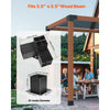 VEVOR Pergola Bracket Kit 4''x4''(Inner Size 3.6x3.6), 8pcs 3-Way Heavy Duty Corner Bracket Woodworks DIY Post Base Kit, Easy Installation Wooden Beams for Gazebos, Patio Pergolas, Log Cabin Outdoor