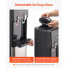 VEVOR Top Loading Water Cooler Dispenser, Hot and Cold Water Dispenser for 3 or 5 Gallons Bottles, Sturdy Stainless Steel and Child Security Lock, Ideal for Homes, Kitchens, Offices, Dorms, Black