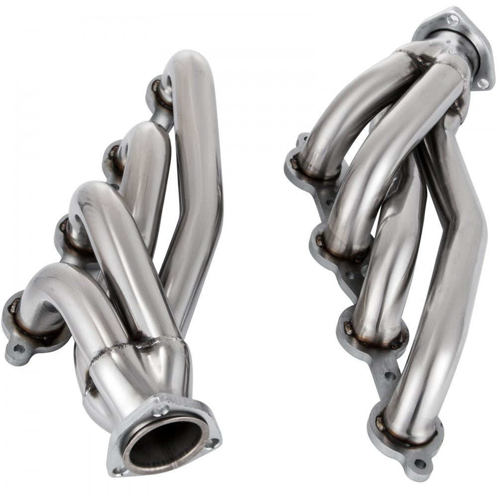VEVOR Exhaust Header Set 1 3/4" Exhaust Turbo Headers, Stainless Steel Exhaust Manifold Headers, Shorty Engine Conversion LS Swap Exhaust Headers for Chevy LS1 LS2 LS3 LS6 LS10 SUV/Truck Car