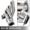 VEVOR Exhaust Header Set 1 3/4" Exhaust Turbo Headers, Stainless Steel Exhaust Manifold Headers, Shorty Engine Conversion LS Swap Exhaust Headers for Chevy LS1 LS2 LS3 LS6 LS10 SUV/Truck Car