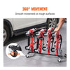 VEVOR Car Dolly Rack, Storage Rack with 360° Rotatable Wheels, Hydraulic Ratchet Trolley Jack Stand Organizer, Jack Stands Holder Storage Rack, 4-Dolly Capacity, Compatible with Most Dollies