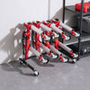 VEVOR Car Dolly Rack, Storage Rack with 360° Rotatable Wheels, Hydraulic Ratchet Trolley Jack Stand Organizer, Jack Stands Holder Storage Rack, 4-Dolly Capacity, Compatible with Most Dollies