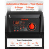 VEVOR Wheeled Battery Charger 6V/12V/24V 80A/400A/250A Car Charger Starter, Heavy Duty Automotive Car Battery Maintainer Engine Start, Fully Automatic, with Wheels, for Lead-Acid and Lithium Batteries