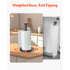 VEVOR Paper Towel Holder Countertop, Stainless Steel Kitchen Paper Towel Stand with Weighted Base and Suction Cups, Non-slip Countertop Kitchen Paper Roll Holders for Kitchen Bathroom