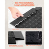 VEVOR Male Garage Floors Transition Edge Kit, 15 PCS Sturdy PP Interlocking Modular Garage Floor Edging Slip-resistant, Easy Assembly Compatible Only With VEVOR Upgraded 6-Lock Garage Mats, Black