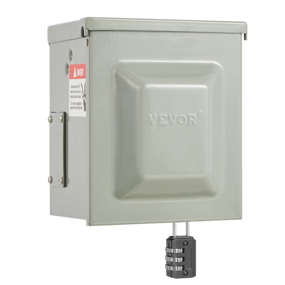 VEVOR Outdoor Electrical Outlet Box, 20 AMP GFCI Receptacle, Electrical Outlet Panel Box with GFCI Protection, IP54 Weatherproof Exterior, Power Plug Outlet Box, for Halloween Decorations Patio Lights