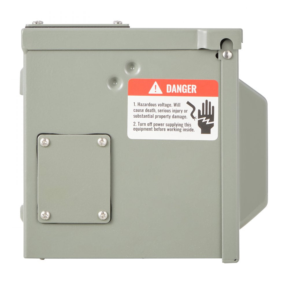 VEVOR Outdoor Electrical Outlet Box, Dual 20 AMP GFCI Receptacles, Electrical Outlet Panel Box with GFCI Protection, IP54 Weatherproof Power Plug Outlet Box, for Halloween Decorations, Patio Lights