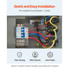 VEVOR Temporary Power Outlet Panel, 20 30 50 Amp, RV EV Electrical Outlet Panel, with NEMA 50 Amp NEMA 30 Amp GFCI 20 Amp Receptacle Installed, Pre-Wired IP54 Weatherproof Box, for RV Camper Motorhome