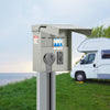 VEVOR Temporary Power Outlet Panel, 20 50 Amp, RV EV Electrical Outlet Panel with NEMA 50 Amp GFCI 20 Amp Receptacle Installed, Pre-Wired IP54 Weatherproof Box, for RV Camper Car Travel Motorhome