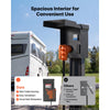 VEVOR 30 20 Amp RV Temporary Power Outlet Box Electrical Panel with Breaker, Weatherproof Electrical Outlet Box, with Prewired 30 Amp & 20 Amp GFCI Receptacle, for RV Camper, Travel Trailer, Motorhome