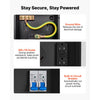 VEVOR 30 20 Amp RV Temporary Power Outlet Box Electrical Panel with Breaker, Weatherproof Electrical Outlet Box, with Prewired 30 Amp & 20 Amp GFCI Receptacle, for RV Camper, Travel Trailer, Motorhome