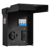 VEVOR 50 20 Amp RV Temporary Power Outlet Box Electrical Panel with Breaker, Weatherproof Electrical Outlet Box, with Prewired 50 Amp & 20 Amp GFCI Receptacle, for RV Camper, Travel Trailer, Motorhome