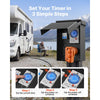 VEVOR Temporary Power Outlet Panel with Timer 30A/20A RV Electrical Box, for RV Hookup Camper Travel Trailer EV Electric Car, NEMA 30 Amp GFCI 20 Amp Receptacle Installed, NEMA 3R Weatherproof Box