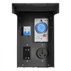 VEVOR Temporary Power Outlet Panel with Timer 30A/20A RV Electrical Box, for RV Hookup Camper Travel Trailer EV Electric Car, NEMA 30 Amp GFCI 20 Amp Receptacle Installed, NEMA 3R Weatherproof Box