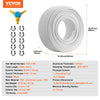 VEVOR PEX-AL-PEX Tube, 328ft, 5/8'' Diameter Aluminum-Plastic Composite Pipe Oxygen Barrier Radiant Floor PEX Pipe, 0.08'' Thickness Radiant Heat Floor Plumbing Inner Aluminum Layer PEX Tubing Pipe