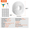 VEVOR PEX-AL-PEX Tube, 656ft, 5/8'' Diameter Aluminum-Plastic Composite Pipe Oxygen Barrier Radiant Floor PEX Pipe, 0.08'' Thickness Radiant Heat Floor Plumbing Inner Aluminum Layer PEX Tubing Pipe