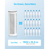 VEVOR Pitcher Water Filter Replacements, 3-pack Water Filters for Pitchers and Dispensers, No BPA, Last 3 Months or 211 Gallons, Reduce Chlorine, Rust, Odors, PFOA/PFOS, for Water Filter Pitcher 6287