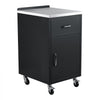 VEVOR Outdoor Prep Cabinet, 20"W x 37"H x 23"D, 304 Stainless Steel Worktop, for BBQ Island Storage, Patio Bars and Grill Station with Handle, Built-In BBQ Island Drawers Organize Cookware Accessories