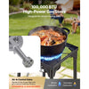 VEVOR Single Burner Outdoor Propane Gas Stove, 100,000 BTU Propane LPG Gas Camping Stove, Heavy Duty Carbon Steel Outdoor Cooker, with Tall Stand & PSI Regulator, for BBQ Camp Home Patio RV Cooking