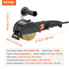 VEVOR Burnishing Polishing Machine, 1300W 6 Variable Speed Surface Conditioning Tool, Handheld Electric Metal Burnishing Machine with Steel Wire Burnishing Wheel for Stainless Steel, Metal