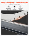 Sharp cutting edge that stays smooth; high hardness HRC 52-54; T10 steel blade (infographic)