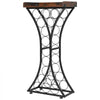 VEVOR 15 Bottle Wine Rack, Freestanding Floor Wine Holder Stand Liquor Cabinet with Wood Tabletop, Easy Assembly Floor Storage Rack, For Home Bar Kitchen Living Room Dining Room, Black
