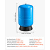 VEVOR 40-Gallon Vertical Well Pressure Tank, Pre-Charged Pressurized Water Tank for Well Pumps, Heavy-Duty Carbon Steel Water Storage Container for Home, School, Farm & Irrigation Systems