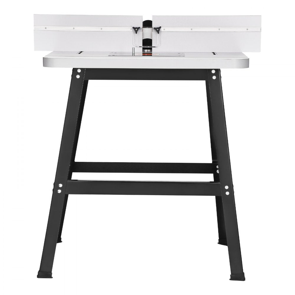 VEVOR Precision Router Table System, 31.5 in x 23.9 in, Routing Table Accessory Kit with Adjustable Fence, MDF Top, Sturdy Metal Base, Dust Collection Port, Compatible with Routes & Various Drill Bits