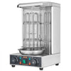 VEVOR Shawarma Grill Machine, 13lbs Capacity, Chicken Shawarma Cooker Machine with 2 Burners, 122℉-572℉ Electric Vertical Broiler Gyro Rotisserie Oven Doner Kebab Machine for Home/Commercial Use