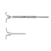 VEVOR T316 Stainless Steel Adjustable Angle 1/8" Cable Railing Kit/Hardware for Wood Post，Marine Grade for 1/8"Wire Rope,0-180-Degree Angle & Easy Installation, Silver (10 Pack)