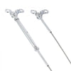 VEVOR T316 Stainless Steel Adjustable Angle 1/8" Cable Railing Kit/Hardware for Wood Post，Marine Grade for 1/8"Wire Rope,0-180-Degree Angle & Easy Installation, Silver (20 Pack)