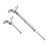 VEVOR T316 Stainless Steel Adjustable Angle 1/8" Cable Railing Kit/Hardware for Wood Post，Marine Grade for 1/8"Wire Rope,0-180-Degree Angle & Easy Installation, Silver (20 Pack)