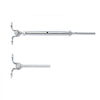 VEVOR T316 Stainless Steel Adjustable Angle 1/8" Cable Railing Kit/Hardware for Wood Post，Marine Grade for 1/8"Wire Rope,0-180-Degree Angle & Easy Installation, Silver (20 Pack)